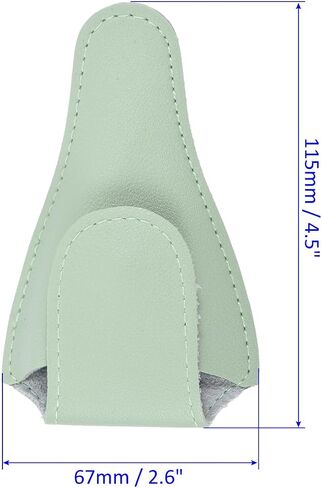 2 Pack PU Scissors Cover - Embroidery Sewing Craft Leather Scissors Protective Case, Apply to Storing Nipper Shears (4.5 x 2.6 Inches, Light Green) in Saudi Arabia