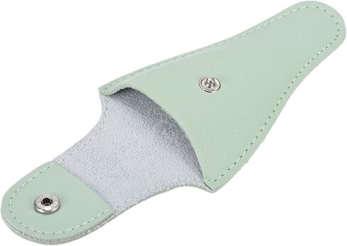 2 Pack PU Scissors Cover - Embroidery Sewing Craft Leather Scissors Protective Case, Apply to Storing Nipper Shears (4.5 x 2.6 Inches, Light Green) in Saudi Arabia
