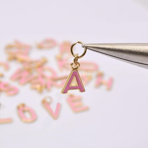 18K Gold Filled A-Z Alphabet Letters Charms,26Pcs Initial A-Z Alphabet Charms,Bracelet Necklace Earrings Charms for DIY Jewelry Making in Kuwait
