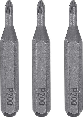 HARFINGTON 3pcs PZ000 Pozi Screwdriver Bit 5/32" Hex Shank 28mm/1.1" Length Magnetic Phillips Slotted Hex Bits S2 Steel Screw Driver Bit for Impact Electric Screw Driver Power Tools in Kuwait