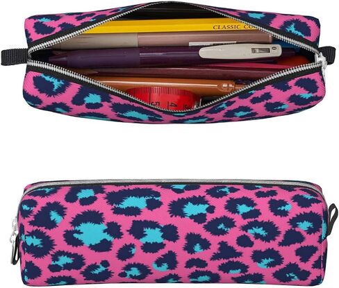 Pencil Case Pencil Pouch Small Pencil Case with Zipper Student Office Stationery Organizer for Girls and Boys - Teal Marble Pattern in Saudi Arabia