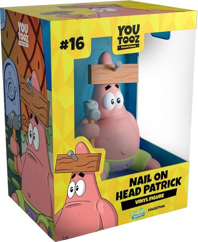 Youtooz Nail on The Head Patrick 4", Nail on The Head Patrick Vinyl Figure, Nail on The Head Patrick from Spongebob by Youtooz Spongebob Collection in Saudi Arabia