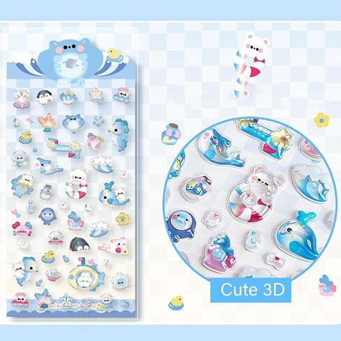 4PCS Self-Adhesive Stickers Mixed Style Decorative Star Fruit, Flowers, Plants, and Trees Stickers for Personalize Hand Account Photo Frame Album Laptop Water Bottle Scrapbook Decoration in Saudi Arabia