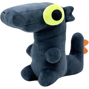 2024 Dancing Dragon Plush, 9.8inch Toothless Dragon Plushie Toys for Fans Gift, Soft Stuffed Animal Doll for Kids and Adults, Gray-black