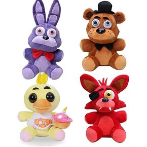 8 بوصات خمسة كابوس قرب بوني ، فوكسى ، فريدي فازبر ، مجموعة FNAF Plushies مجموعة لعشاق اللعبة ، الأطفال ، الفتيات ، الأولاد