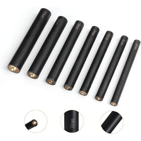 Wuta Snap Fastener Buttons Setter Tool Kit سلسًا اضغط على زر التثبيت اليدوي القالب الأسود المضاد لـ 3+4+5+6+7+8+9+10+12 مم.