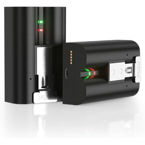 بطاريات استبدال Powerowl 2Pack لجرس الباب الدائري 2/3/3PLUS/4 ، عصا الكاميرا وكاميرا الأضواء ، 6400 مللي أمبير في الساعة بطارية كاميرا قابلة للشحن للكاميرا الدائرية