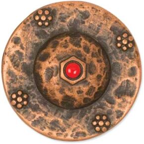 Arlo Antique Copper Plate Concho 1-1/4" Tandy Leather 7152-34