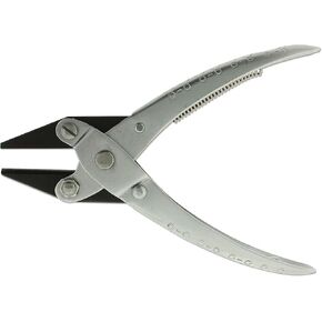 The Beadsmith Half Round and Concave Parallel Pliers – 5.5 inches (140mm) Steel tool for jewelry making, with spring