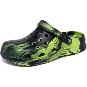 أطفال بنين والبنات قباقيب سوداء مموهة للأطفال أحذية الشاطئ الكلاسيكية رخامية التعادل صبغ تسد طفل صغير in Kuwait