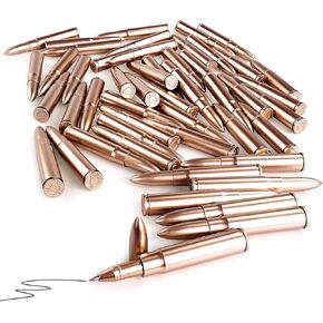 Pack 50 Bullet Pens ، Bullet على شكل أقلام كبيرة للطلاب ، لصالح Farty