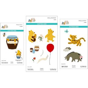 يقول Spellbinders باقة Pooh Die Cheese الكلاسيكية بالتعاون مع قصص بسيطة