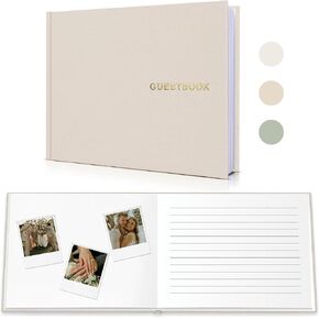 Wedding Guest Book for Reception, Guestbook to Sign in and Add Polaroid Photos