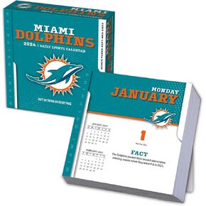 TURNER SPORTS Miami Dolphins 2025 Box Calendar (25998053046) in Kuwait
