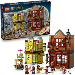 Lego Harry Potter Quality Quidditch Supplies & Ice Cream Parlor - Kids Toy - Diagon Alley Building Met for Boys and Girls 8+ - Harry Potter Collectible - Gift Idea لأعياد الميلاد - 76452