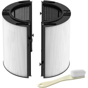 مرشح استبدال TP04 لـ DYSON HP04 TP04 DP04 TP05 DP05 AIR PURIFI-ER مرحلتين 360 ° COOL COOM COMPI COMPA FILTER ومرشح الكربون المنشط (ليس لـ HP07 ، TP01 ، TP02 ، TP07 ، HP09)