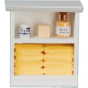 Dolls House Furniture Furniture Small Shelf Unit و Lemon Bathroom Association
