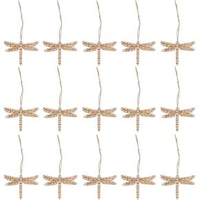 Didiseaon 50 Sets Unfinished Dragonfly Wood Cutouts Blank Wooden Slice Paint for Diy Craft Kids Painting Home Decoration