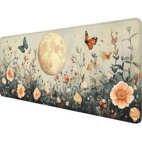 لطيف اللطف أسود ألعاب الماوس لوحة الرسوم المتحركة Galaxy Pink Clouds Kawaii Mousepad تمتد إلى لوحة مفاتيح كمبيوتر محمول كبيرة غير قابلة للانزلاق مع حواف مخيط للمنزل 31.5x11.8 بوصة