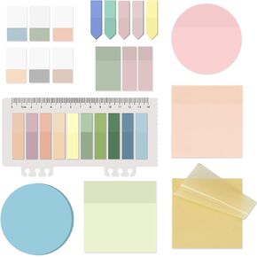 Transparent Bible Sticky Notes,820 Sheets Waterproof Clear Sticky Notes,Clear Post It Notes Transparent for Bible Study Supplies,Office School Supplies,Book Annotation