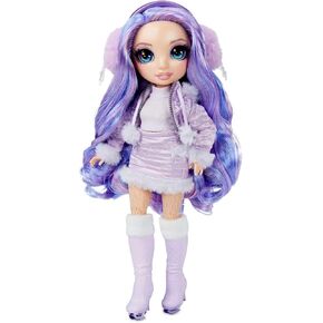 Rainbow High Winter Break Piolet Willow - دمية أزياء أرجوانية مع ملابين ، معدات ثلجية وحامل عرض - هدية وقابلة للتحصيل للأطفال الذين تتراوح أعمارهم بين 6 سنوات ، متعدد الألوان ، 3.2 × 14 × 12 بوصة