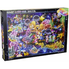 Tenyo (DS-771) Disney Stained Art Wishing to Starry Sky Jigsaw Puzzle (1000 Piece)