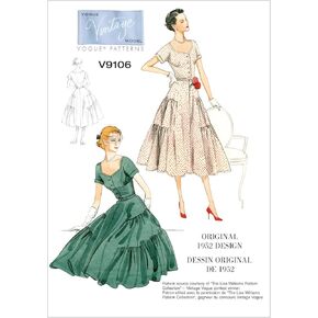 Vogue Patterns V9106 Misses' Dress & Belt, Size A5 (6-8-10-12-14)