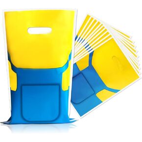 USHJNV Cartoon Candy Gift Bags 40PCS Yellow Blue Mark Candy Bags for Big Eyes Party Birthday Party Decorations (Yellow)