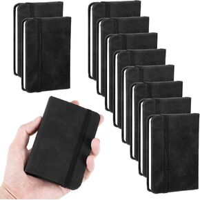 10 حزمة دفتر جيب جيب ، دفتر ملاحظات صغير 4.3 "× 3" جلود غارقة دفتر صغير 100 أوراق A7 دفاتر المجلة Pocket Notepad Leather Cover Mini Journal Notepad for Office Home Writing