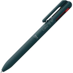Pentel BXAC35W Tri-Color Ballpoint Pen, Calme, 0.5mm, Grayish, White