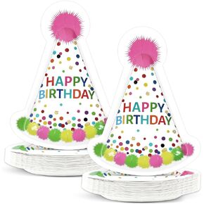 50pcs عيد ميلاد سعيد لوحات ورق paper paper multicolor confetti الحفلات عيد ميلاد اللوازم مع البولكا نقطة تصميم ديكورات ملونة قبعة الأدوات المائدة المائدة للطفل