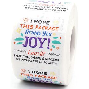 آمل أن تجلب لك هذه الحزمة ملصقات Joy ، ملصقات بريد سعيدة لأظرف بريد تجارية صغيرة.