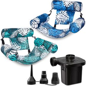 SLOOSH Ultimate Pool Fun Set: Electric Air Pump & Inflatable Lounge Chairs for Endless Summer Enjoyment