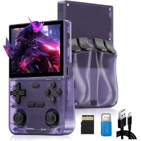 K36 Retro Handheld Video Game Console مدمجة في ألعاب 16000 الكلاسيكية و 20 من المحاكاة ، مع بطاقة 64G TF ، لعبة Mini Mini Retro اللاسلكية اللاسلكية ، Cotex-A35 ، Dual Bownstick