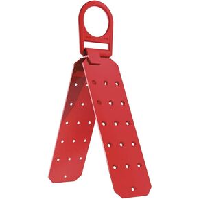 PeakWorks Roof Anchor Bracket, Fall Arrest System, Tool Connects to Wood Surfaces with Roofing Harness Safety Kit, ANSI OSHA Compliant, Durable Steel Adjustable Connector, Red, V8229100