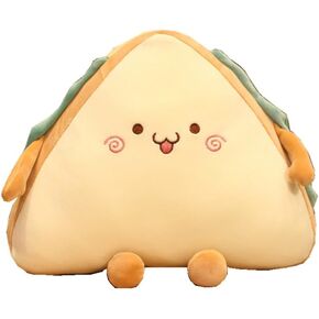 لعبة Gracesdawn Sandwich Plush ، وسادة شطيرة إبداعية ، ومحاكاة الرسوم المتحركة ، لعبة الخبز الناعم ، عيد ميلاد الأطفال ، 11.8 بوصة (النمط 1)