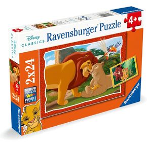 Ravensburger Disney The Lion King: Circle of Life 2x24 قطعة بانوراما للألغاز للأطفال - يعزز النشاط الخالي من الشاشة التركيز والتركيز