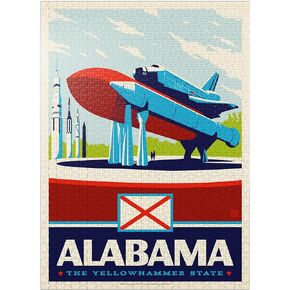 MyPuzzle Alabama: The Yellowhammer State - Premium 1000 قطعة بانورامزو للبالغين