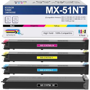 Mx-51nt Mx51nt Toner Cartridge Compatible MX-51NT MX-51NTBA MX-51NTCA MX-51NTMA MX-51NTYA MX-4141N