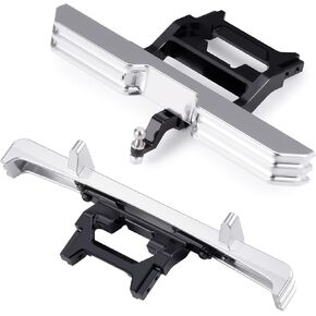 2PCS RC Aluminium Mounts Mounts Mounts Strets - 30G الأمامية و 29 جرام خلفية مع خطاف مقطورة السحب ل 1/18 RC Crawler TRX4M HIGH TRAIN