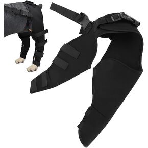 Dog Hip Brace Support for Torn Leg, Dog Knee Braces for Relieves Joint Pain,Better Recovery with Dog Knee Brace (HJ25 Rear Double Leggings Black XS)