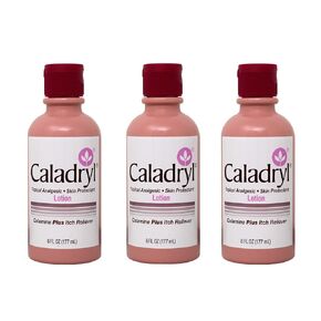 Caladryl Lotion Plus Itch Reliever 6 Fl Oz 3 Pack Deal