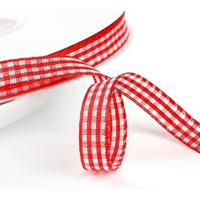 الشريط الكلاسيكي المتقلب ، والألوان المتنوعة المتنوعة من الشريط الحرفي المقطوع من Polyster Plaid for For Glapp ، ومشاريع DIY ، وأقواس الشعر ، و Decbooking و Decor (Black ، 3/8x50yd)