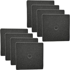 Good Pet Stuff, Replacement Carbon Odor Control Filters for Hidden Litter Box Planter, Courtyard Square Shape, Easy to Install, Odorless, Absorbs Smells, Sunlight Activated Charcoal Infused, 8 Pack