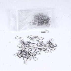 100pcs/مجموعة ارتفاع درجة الحرارة مقاومة السلك التنغستن معلقة إطلاق خطاف خطاف حلقات الفخار زخرفة شماعات الشكل (100)