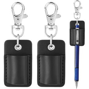 2 PCS PEN حامل الحبل ، شارة الجلود حامل القلم رصاص الحبل القلم المحمولة لسلسلة مفاتيح الشارة أو حبل الرقبة للممرضات ، البريد السريع ، كاتب
