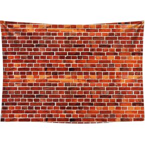 Red Brick Wall Backdrop for Friends Themed Party Decorations, Rustic Brick Wall Texture Background for Baby Shower Birthday Party Wedding Graduation Home Decoration, Valentine's Day Wedding 7x5ft