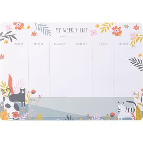 Karma Tear Off Notepad - 54 ورقة أسبوعية غير مؤرخة يوميًا لإجراء قائمة ، مخطط المكتب