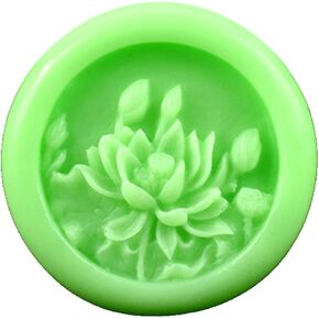Longzang S523 Lotus Flowers Silicone Soap Mold 3D Handmade Craft Mould