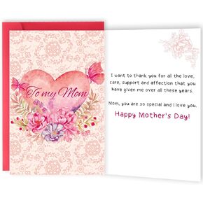 OJsensai Funny Mother's Day Gifts Gifts for Her Women, Cute Mothers Day Card for Mom Wife Friend Sister Daughter, At Least You Don't Have Ugly Children
